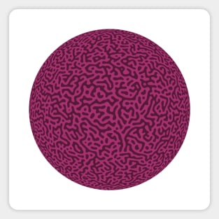 Turing Pattern Sphere (Purple Pink) Magnet